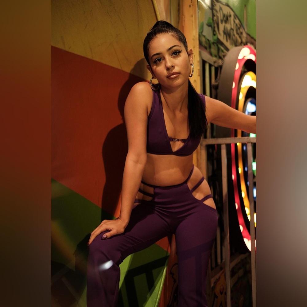 I.Am.Gia lucid top in purple. Maddy Euphoria